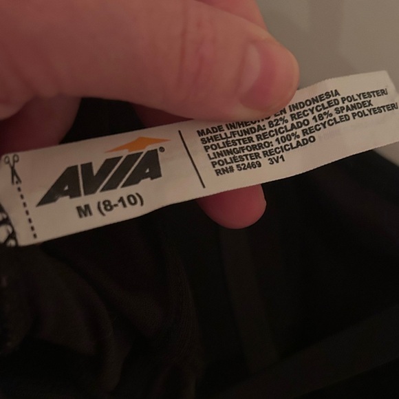 Avia Women's Black Swim Bikini Top with adjustable straps - Picture 5 of 6